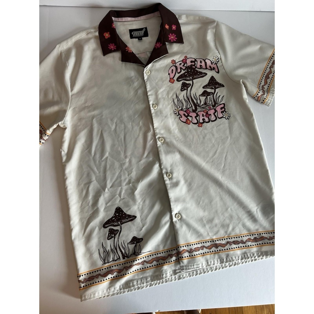 Fresh Prints Of‎ Bel Air, Mens Button Up Shirt, Dream State, Bowling  Size S